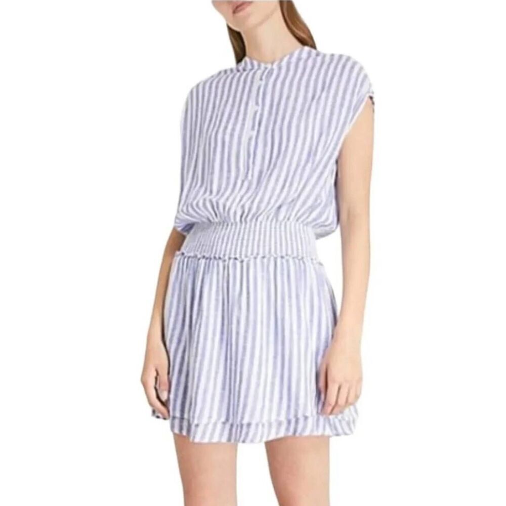 Rails Angelina Boracay Stripe Linen Dress Size Large